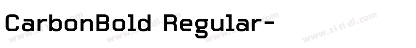 CarbonBold Regular字体转换